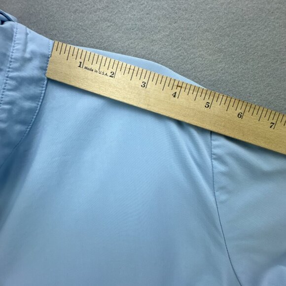 J Jill Blouse Top Womens XL Tall Blue Pullover Stretch Collared Flowy Back - Picture 11 of 15